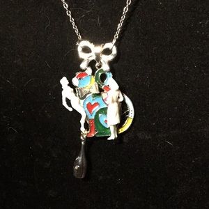 Hand Made “Crazy Cat-nipping Women” Necklace!